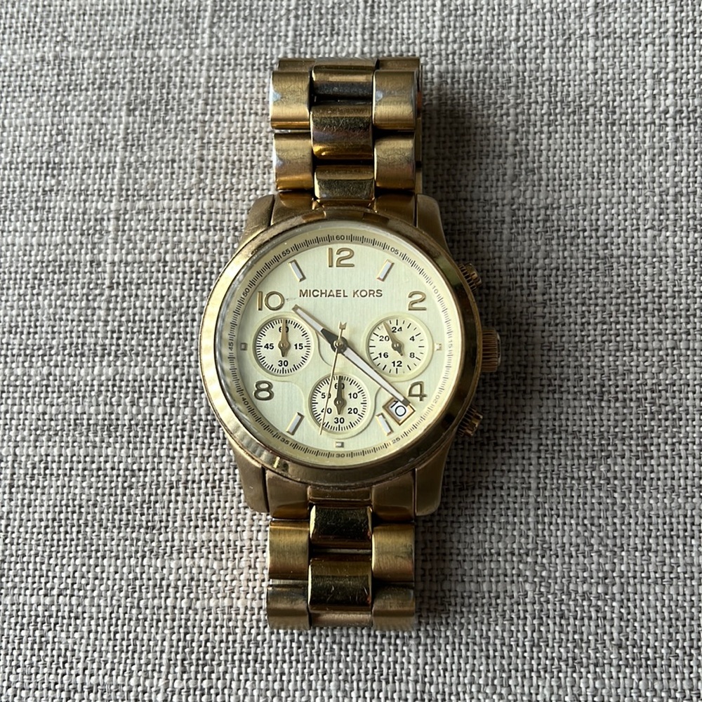 Michael Kors Gold Chronograph Watch
